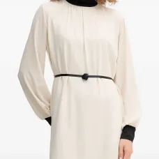 Платье миди с поясом