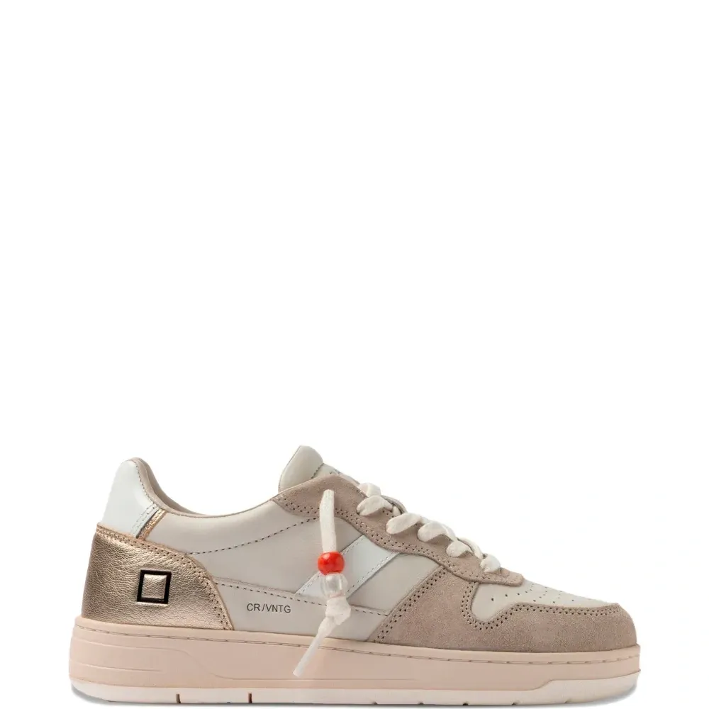 Кожаные кроссовки с вставками