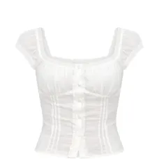 Топ Alabama с кружевной отделкой