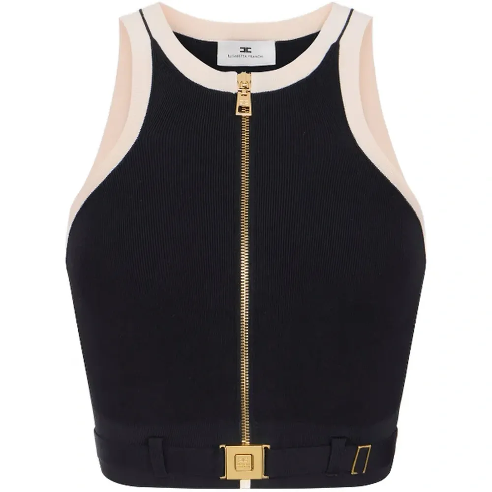 Топ без рукавов на молнии Топ без рукавов на молнии