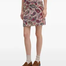 Мини-юбка с принтом "пейсли"
