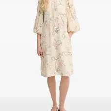 Миди-платье с цветочным принтом