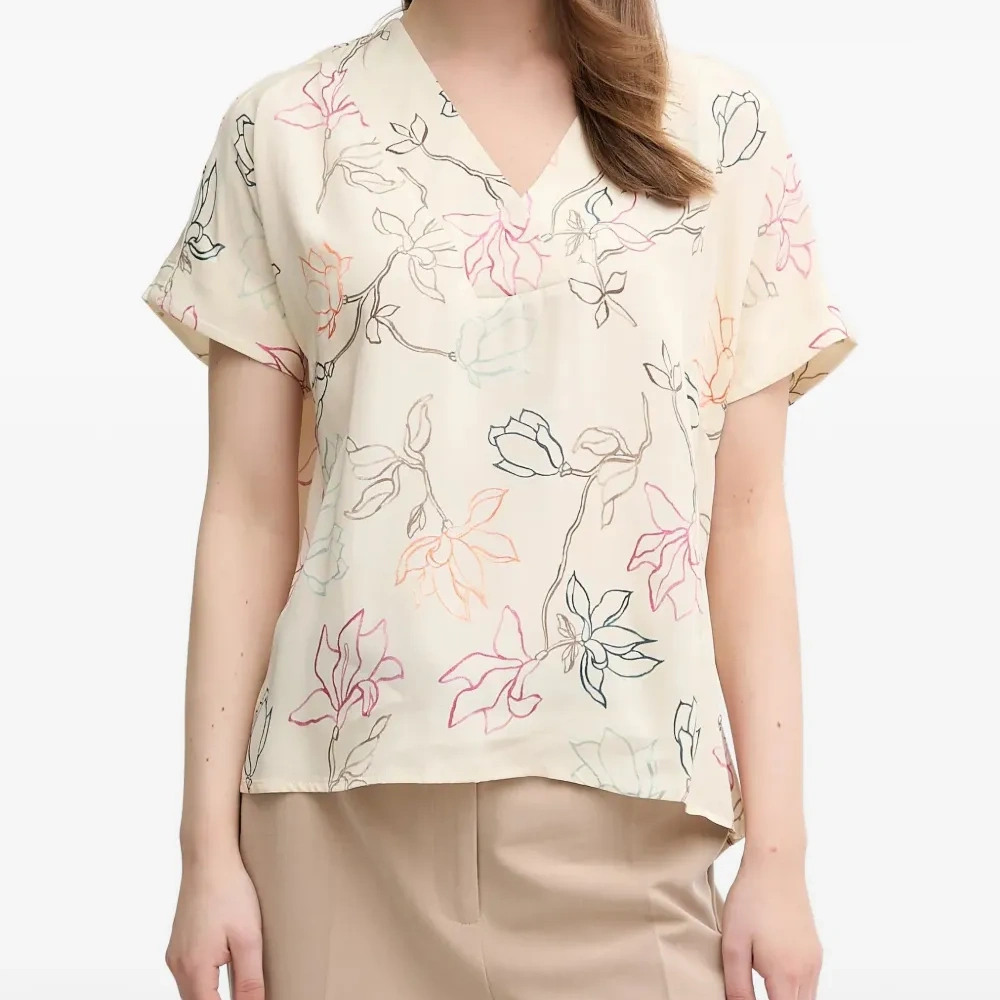 Блузка с V-образным вырезом Margie Leavy