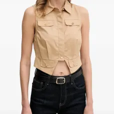 Топ без рукавов на пуговицах