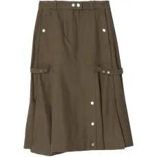 Утилитарная миди-юбка с клиньями