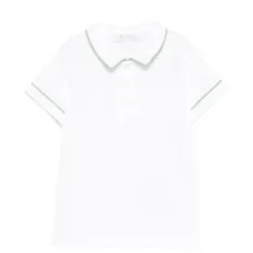 Поло с контрастной отделкой