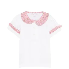 Топ с цветочным принтом и оборками