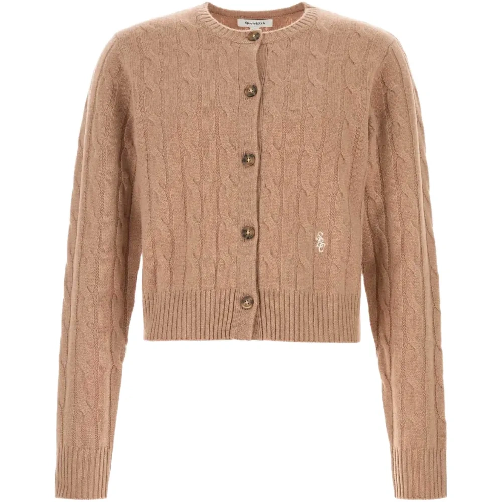 Кардиган с косами