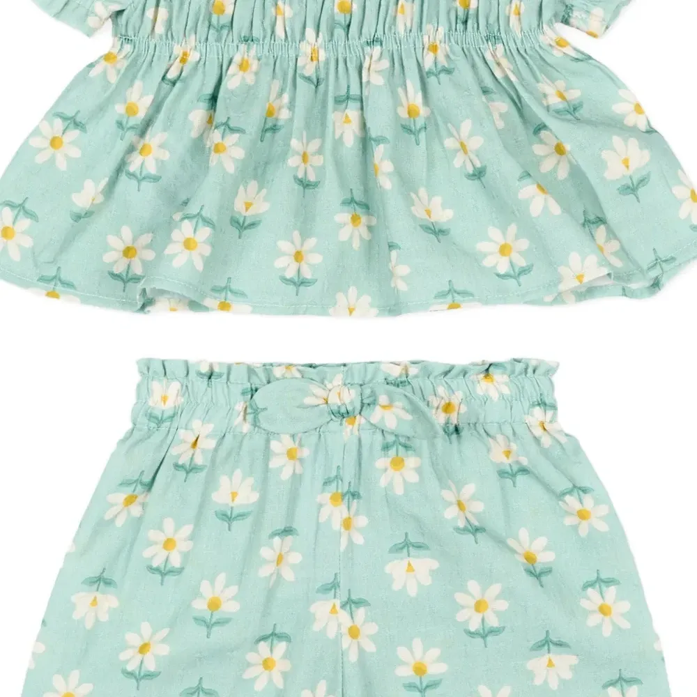 Комплект с брюками с цветочным принтом