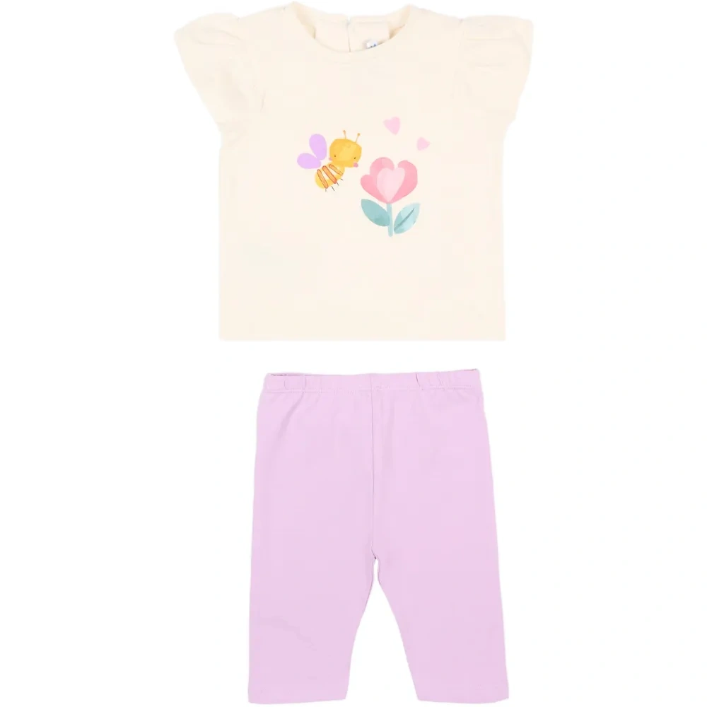 Комплект леггинсов с цветочным принтом