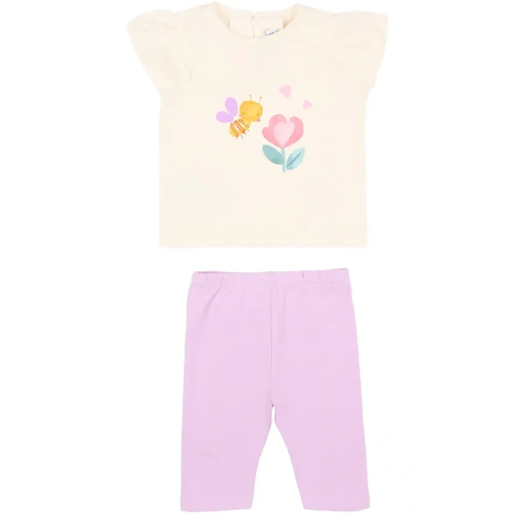 Комплект леггинсов с цветочным принтом