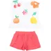 Комплект с шортами с фруктовым принтом