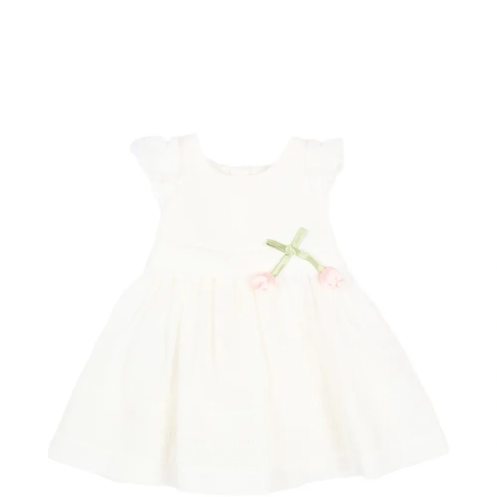 Платье с оборками и цветочным принтом