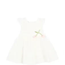 Платье с оборками и цветочным принтом