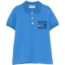 Поло с принтом-логотипом