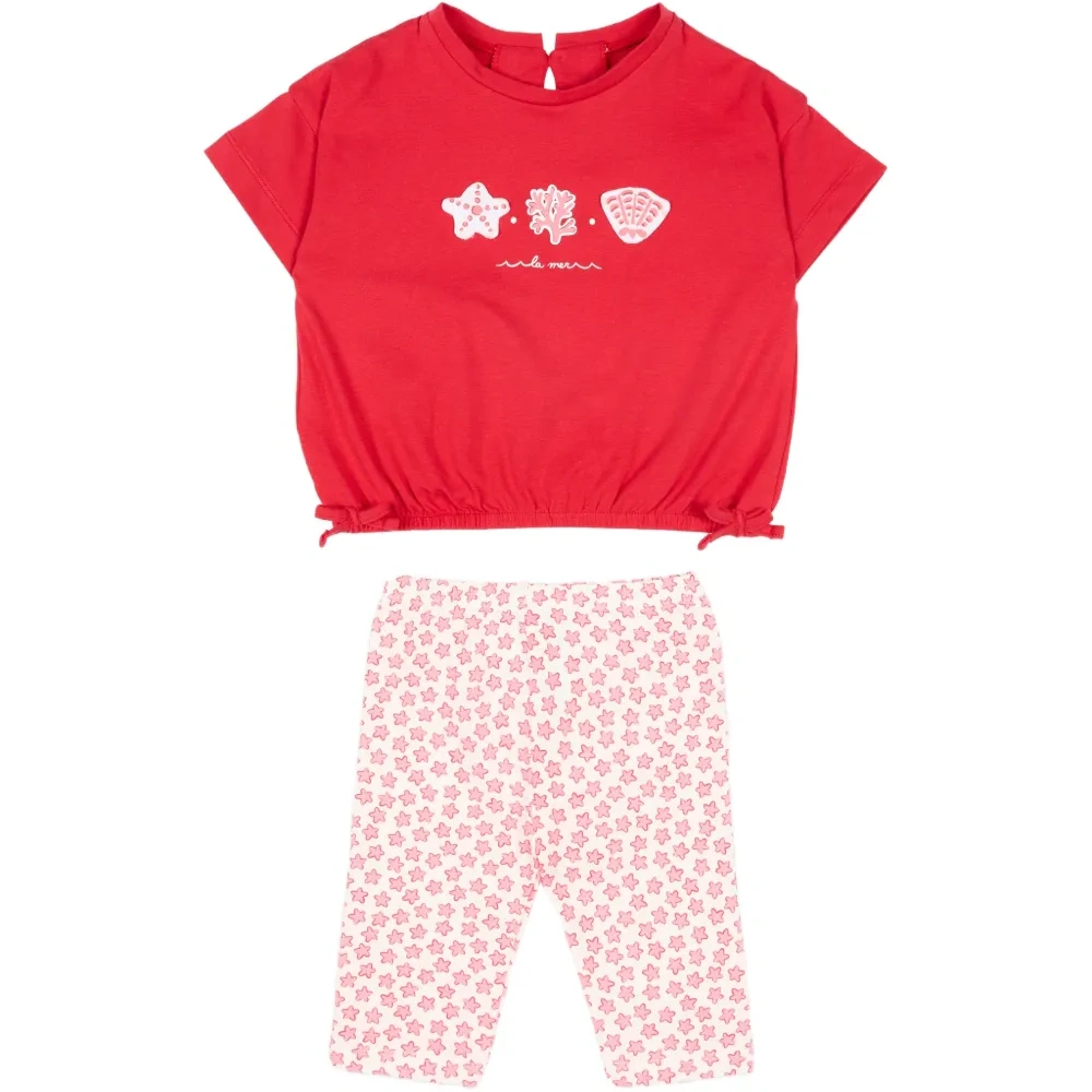 Костюм с брюками в звездный принт