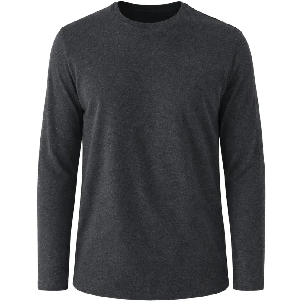 Джемпер с круглым вырезом и длинными рукавами