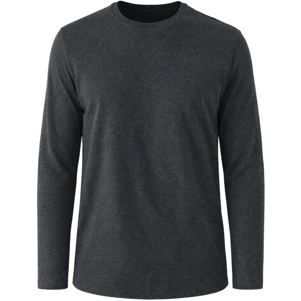 Джемпер с круглым вырезом и длинными рукавами