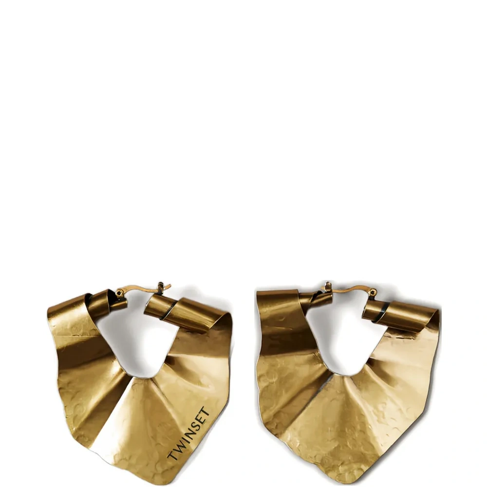 Серьги-кольца неправильной формы