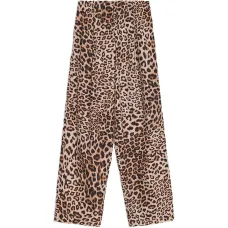 Брюки с леопардовым принтом