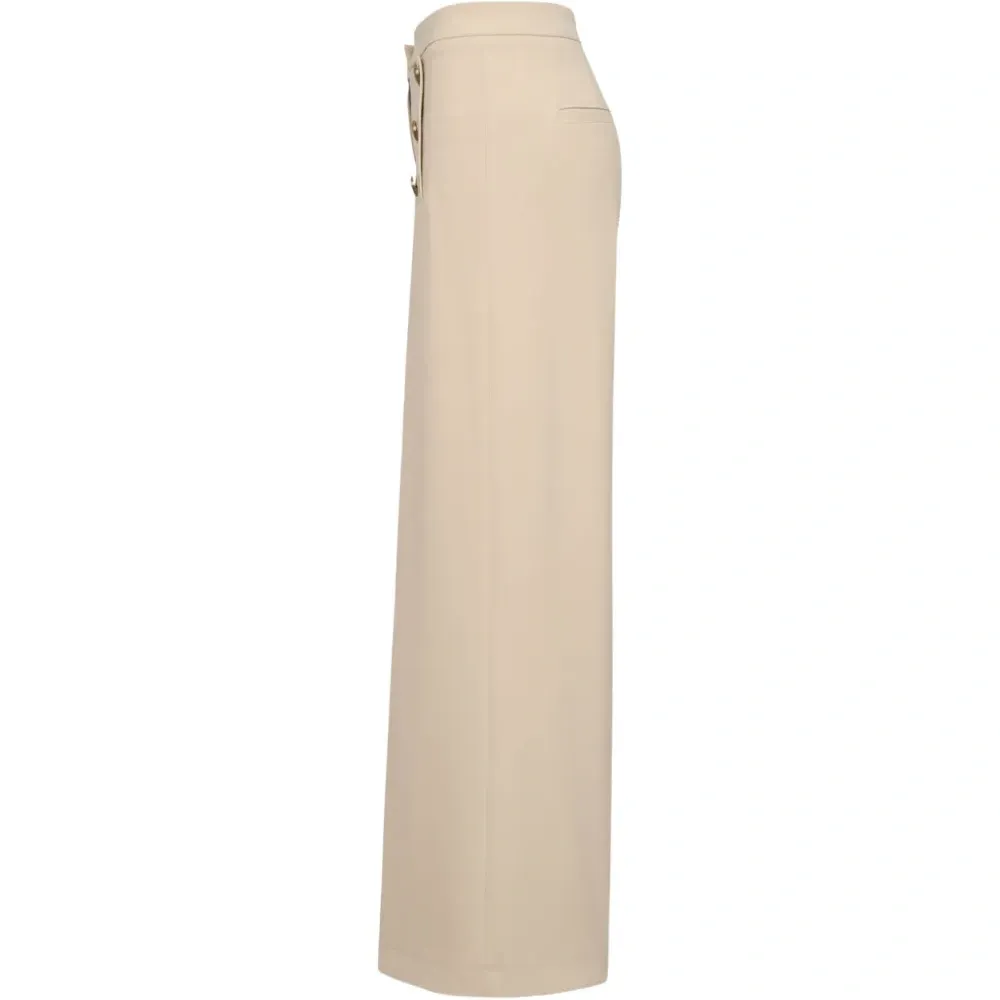 Палаццо брюки с пуговицами