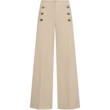 Палаццо брюки с пуговицами