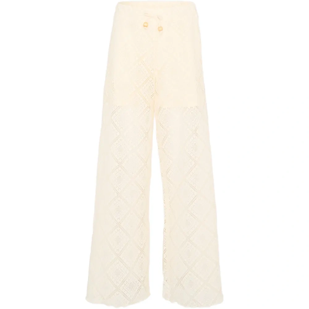 Брюки с кружевным узором