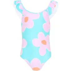 Купальник с цветочным принтом и оборками Купальник с цветочным принтом и оборками