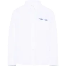 Рубашка с длинными рукавами и прорезным карманом Рубашка с длинными рукавами и прорезным карманом