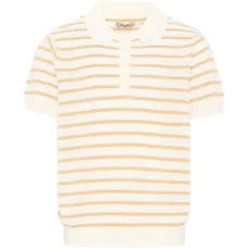 Поло в полоску с короткими рукавами