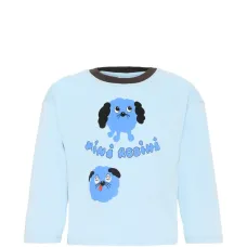 Футболка с длинными рукавами и принтом собаки Футболка с длинными рукавами и принтом собаки