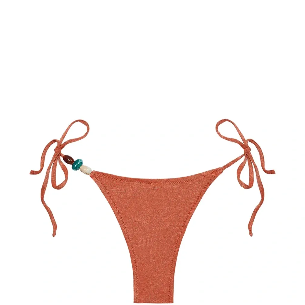 Плавки-бикини Praia из люрекса