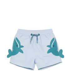 Шорты с принтом "киты"