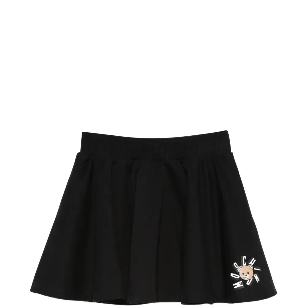 Юбка с принтом "медвежонок"