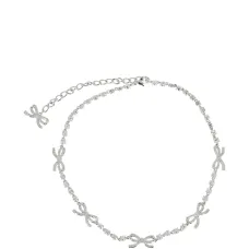 Ожерелье с кристальным бантом