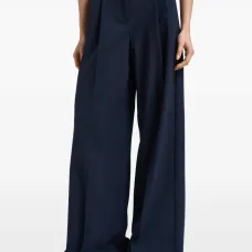 Брюки с завышенной талией и широкими штанинами Брюки с завышенной талией и широкими штанинами