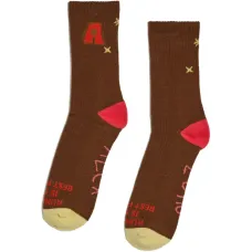 Носки с интарсией в виде звезд