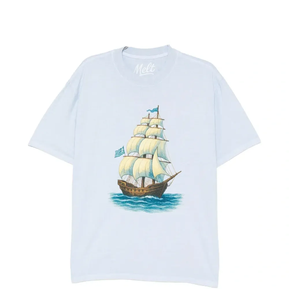 Футболка с принтом лодки