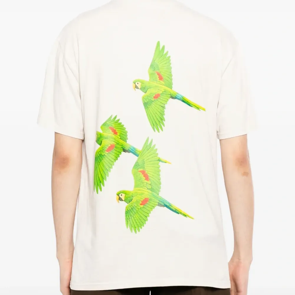 Футболка с принтом попугая
