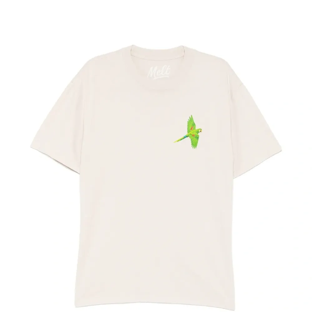 Футболка с принтом попугая