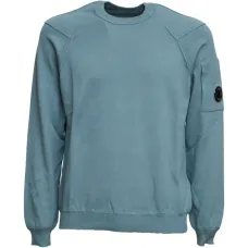 Свитер с круглым вырезом и карманом с линзой