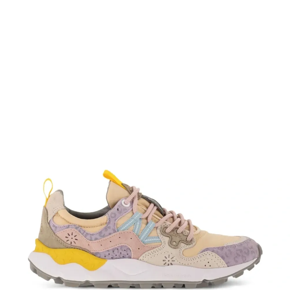 Кроссовки Yamano 3 с панелями и цветочным мотивом