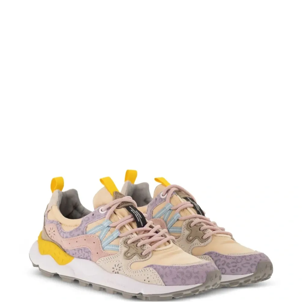 Кроссовки Yamano 3 с панелями и цветочным мотивом Кроссовки Yamano 3 с панелями и цветочным мотивом