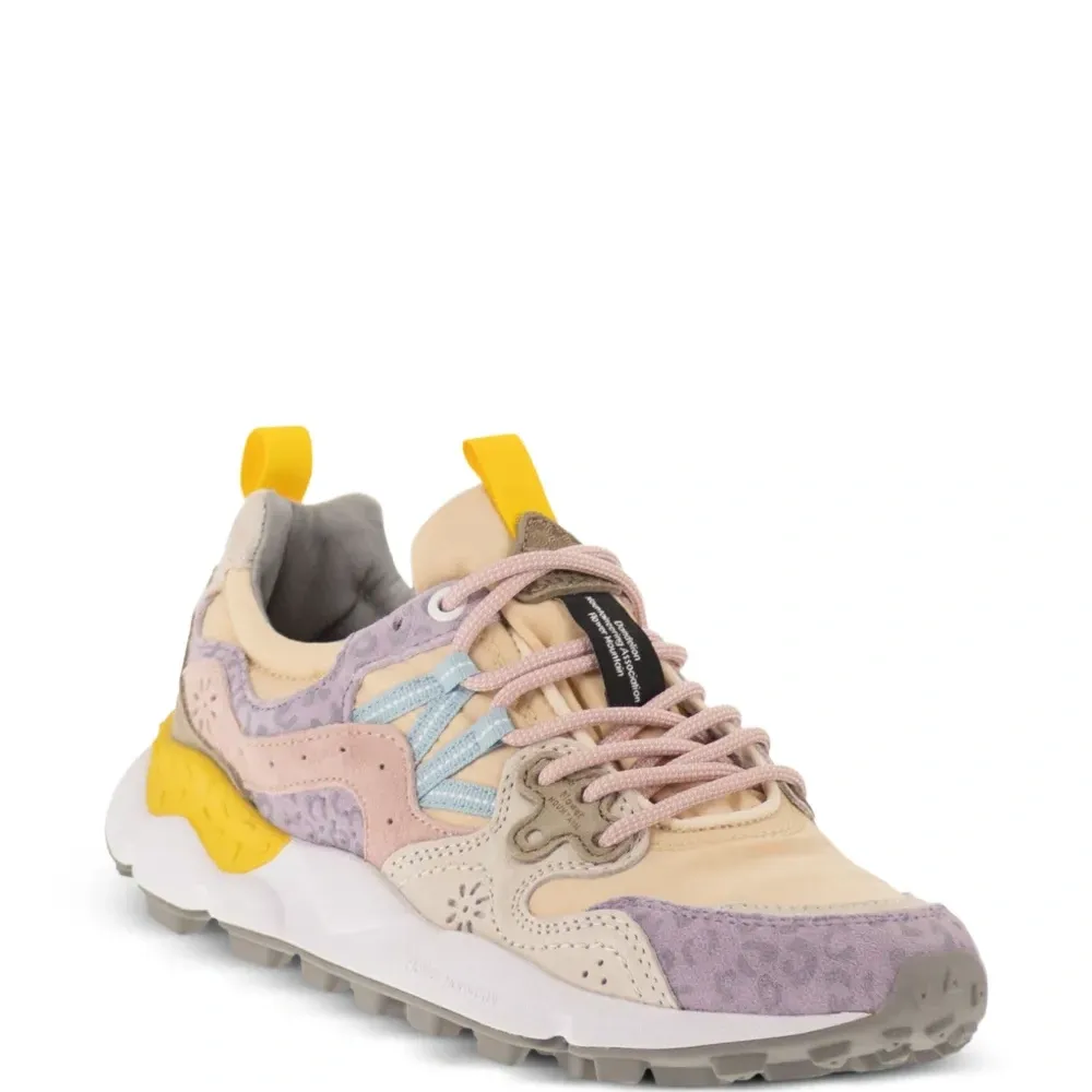 Кроссовки Yamano 3 с панелями и цветочным мотивом Кроссовки Yamano 3 с панелями и цветочным мотивом