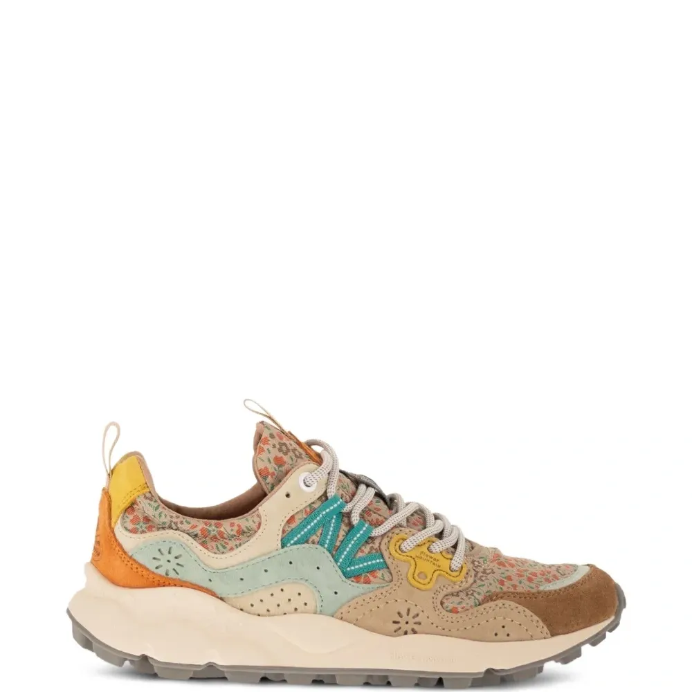 Замшевые кроссовки Yamano 3 с цветочным принтом