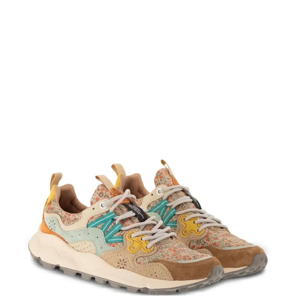 Замшевые кроссовки Yamano 3 с цветочным принтом