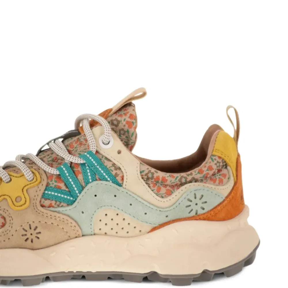 Замшевые кроссовки Yamano 3 с цветочным принтом