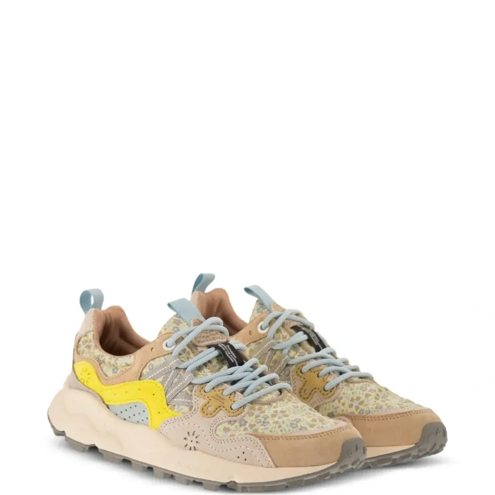 Замшевые кроссовки Yamano 3 с цветочным принтом