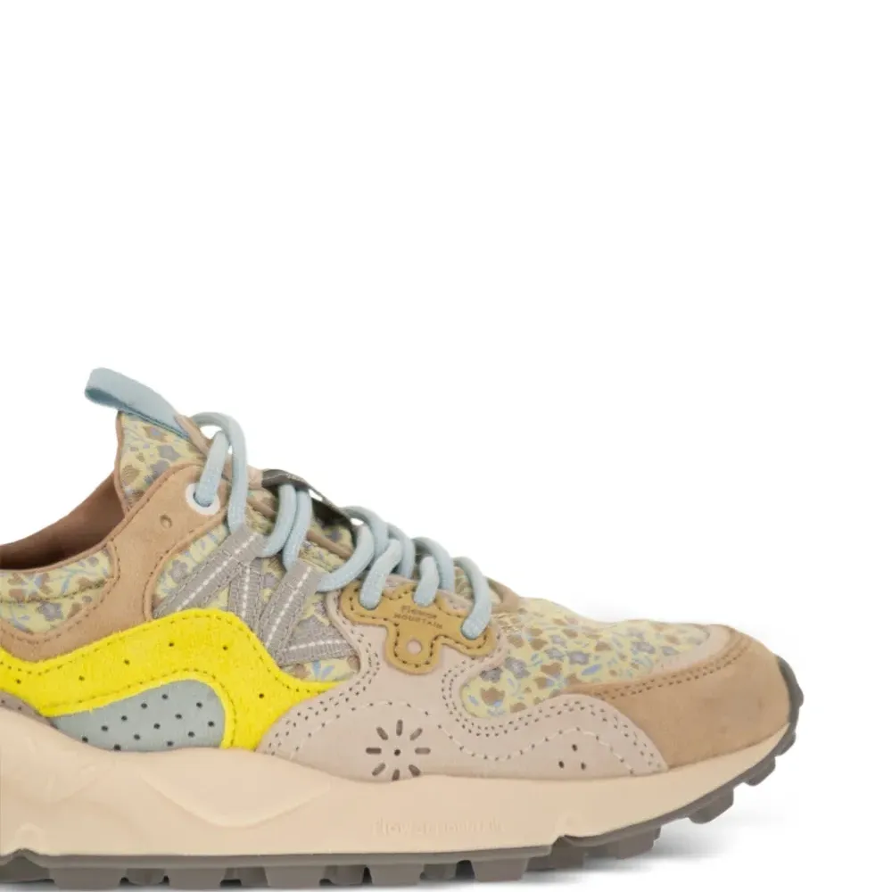 Замшевые кроссовки Yamano 3 с цветочным принтом