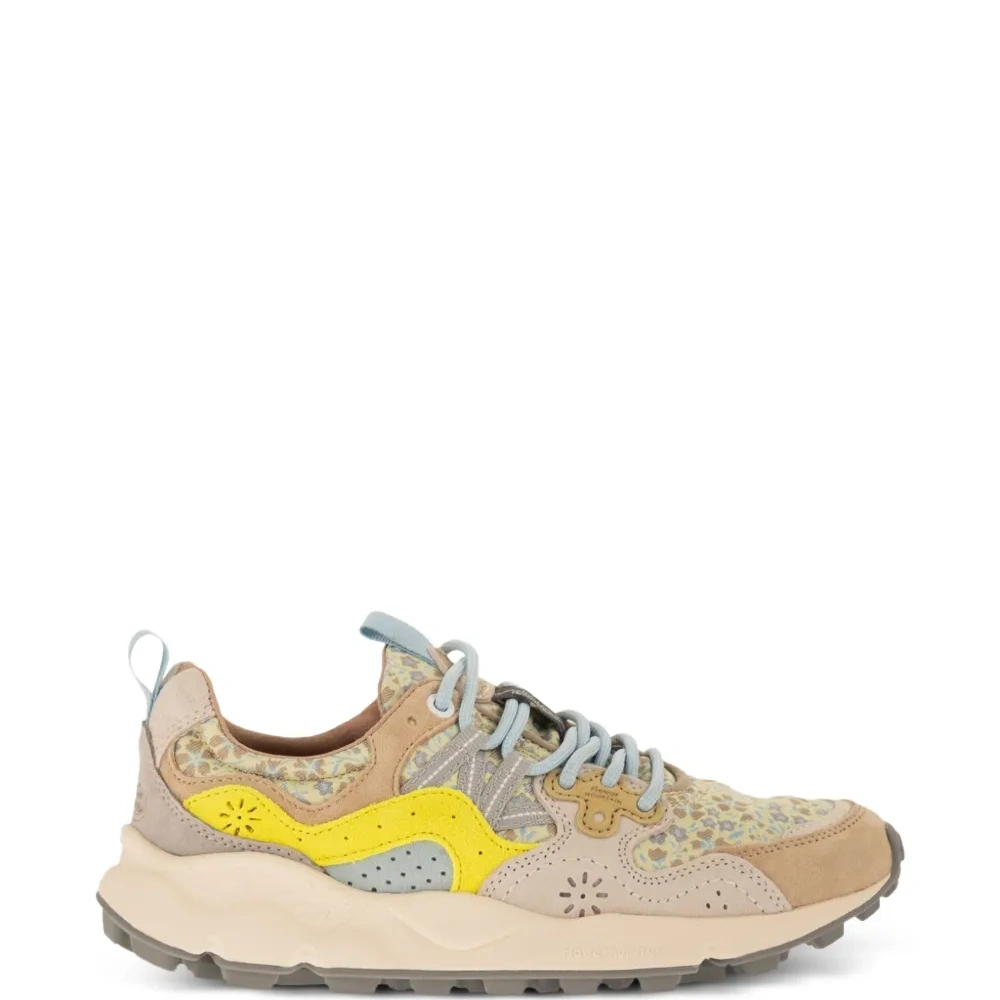 Замшевые кроссовки Yamano 3 с цветочным принтом